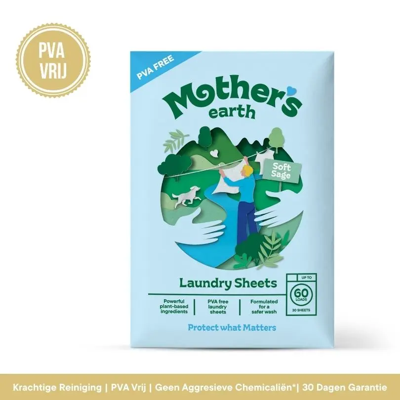 Mother's Earth PVA-vrije wasstrips Soft Sage